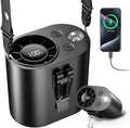 Portable Waist Fan,10 Speeds Personal Fan Clip On Fans for Shirt,10000mAh Rechargeable Neck Fans With LED Display, 3 Lights Mode Wearable Belt Fans for Men Women Gifts Outdoor, Camping, Travel, Beach