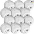 First Alert SMICO100 Battery-Operated Combination Smoke & Carbon Monoxide Alarm, 12-Pack