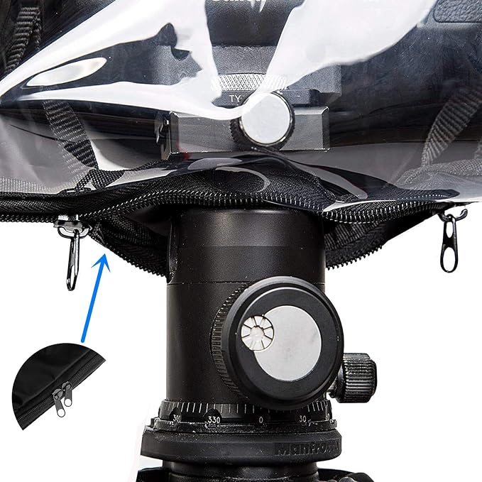 Waterproof Camera Rain Cover Soft Black Camera Rain Lens Covers | Professional - Image 7