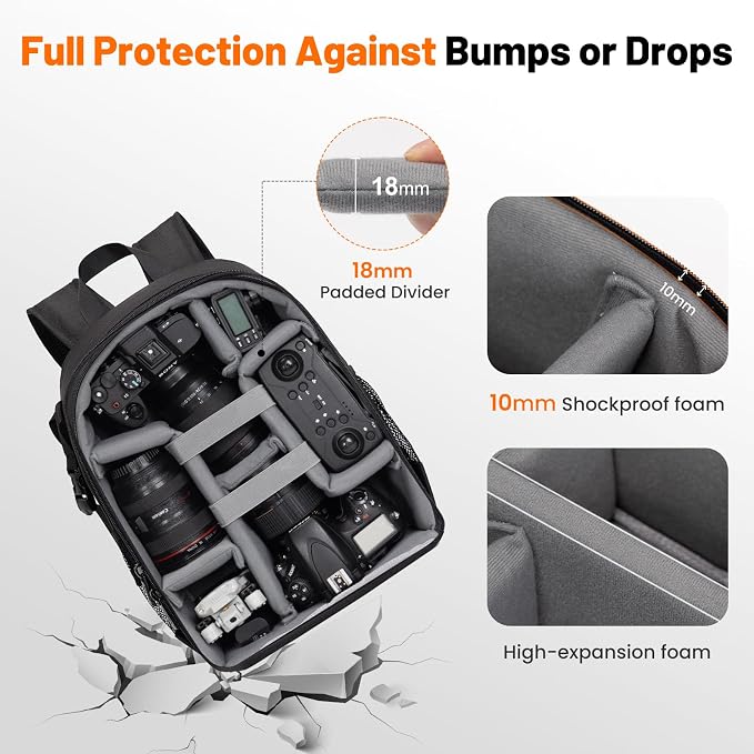 Cwatcun Camera Backpack Bag Professional - Image 5