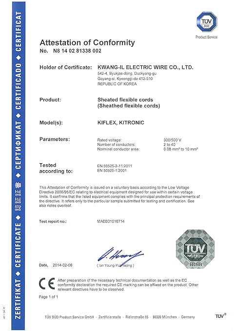 KWANGIL 6C 20AWG AMSB Shielded Cable Wire (UL2464) - Highly Flexible Str TC, PVC Ins, OS+TC BRD, PVC JKT for CNC Machine, Stepper Motor, VFD Spindle (Matte Black 50FT)