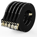 CableGeeker Cat 8 Ethernet Cable 10FT 5 Pack All-Black, 40Gbps 2000Mhz High by CableGeeker