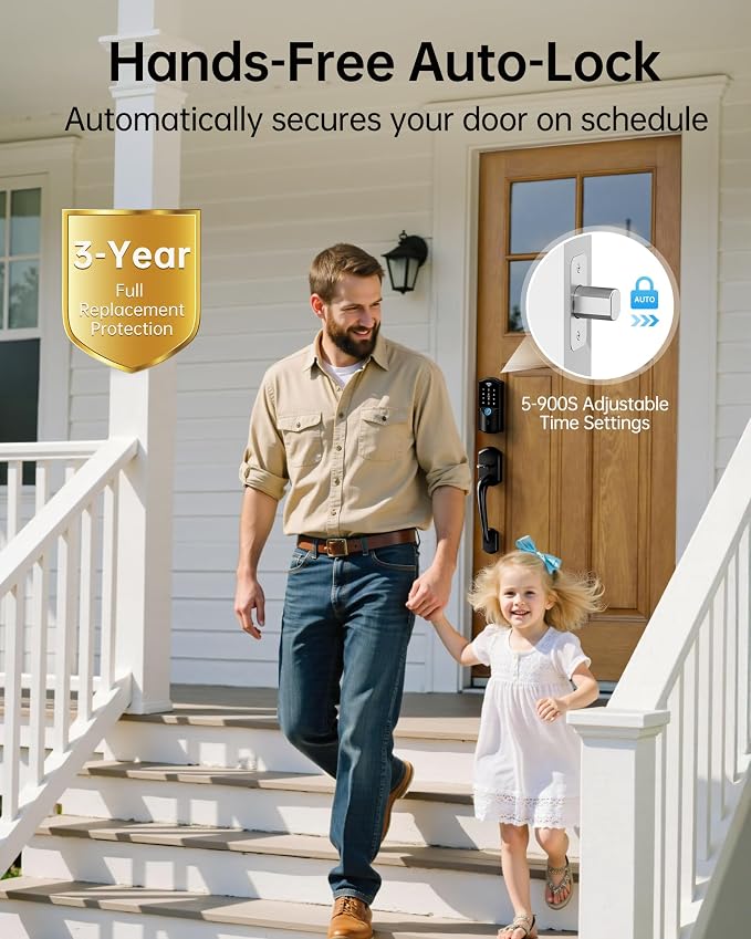 WiFi Smart Lock for Front Door – Firstriver Keyless Entry Electronic Deadbolt - Image 7