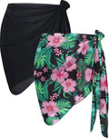 CHICGAL 2 Pieces Women Beach Sarong Bathing Suit Wrap Skirt Sheer Bikini by CHICGAL