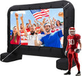 14Ft Inflatable Movie Projector Screen, Outdoor Movie Screen with Quiet Air Blower & Storage Bag, Supports Front/Rear Projection, Easy Setup, Ideal for Home Theater, Movie Nights