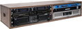 Sound Town DIY 2 x 4U Studio Rack with Baltic Birch Plywood, Weathered Brown for Recording Room, Home Studio (SDRK-D4B)