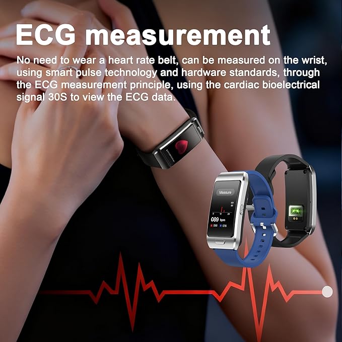 2-in-1 Smart Health Band with Built-in Bluetooth Earbuds, Fitness & Activity Tracker with Heart Rate & Sleep Monitor, Bluetooth Call Support, 1.57" HD Touchscreen for Daily Wellness(Blue)