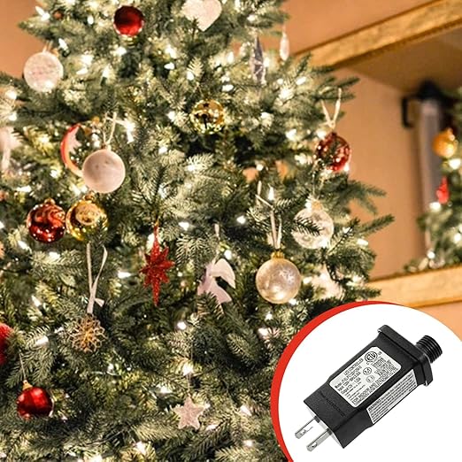 SIGANDG 24V 6W LED Transformer Replacement Class 2 Power LED Controller with 8 Modes Supply for Christmas String Light Inflatable Decorations IP44 Waterproof Low Voltage Transformer(2 Pcs)