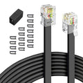 moeverEX Phone Extension Cord 25 Ft, Telephone Cable by moeverEx