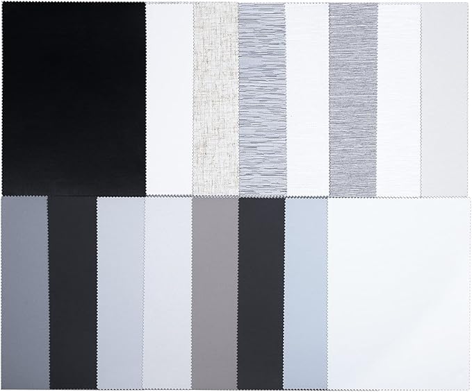 Astomi Blackout Roller Blinds Fabric Samples Collection (16 Colors)