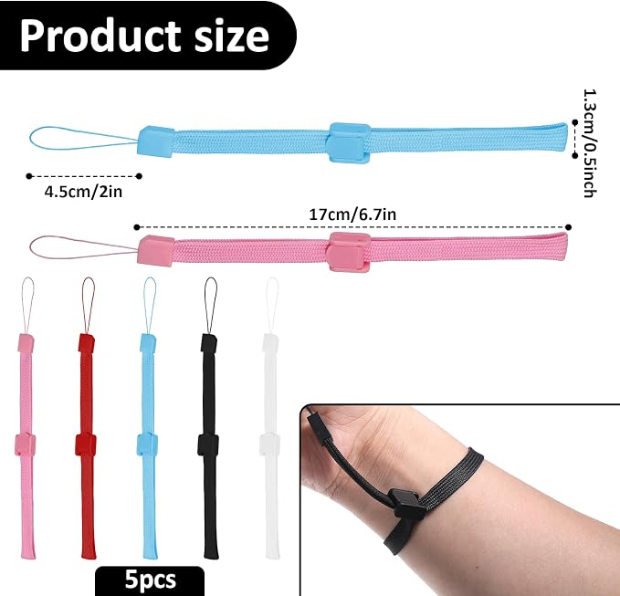 5 PCS Hand Wrist Strap, Adjustable Phone Lanyards - Image 2