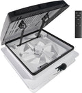 2012 Air Max RV Roof Vent Fan 14" x 14", Quiet 12V Motorhome Ventitaltion with Reversible Airflow, Voice & Remote Control, Rain Sensor, Fits Class A/B/C Motorhomes, Trailers, Campervans