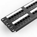 Jadaol 48 Port Cat6 Patch Panel, 2U 19 Inch Rackmount Punch Down Network Panel by Jadaol