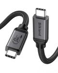 Silkland USB 4 Cable Long for Thunderbolt 4 Cable 16.5FT/5M, 20Gbps Data Sync, 5K/4K@60Hz, 240W Charging, USB C Thunderbolt Cable, Compatible for MacBook, Monitor, Dock, iPhone 17, VR Headset, Camera