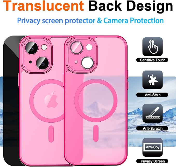 for iPhone 14 Case with Privacy Screen Protector and Camera Protection - Image 2