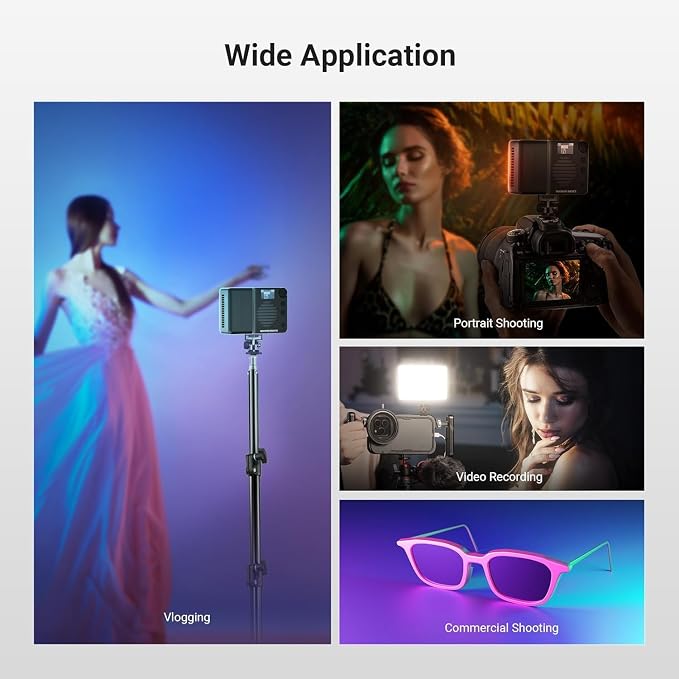 NEEWER BASICS BS40C Full RGB Magnetic Camera Video Light, 45W Boost Mode - Image 8