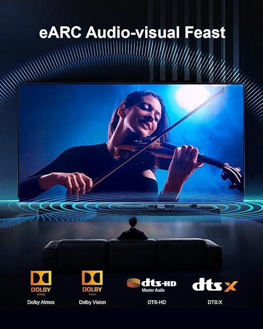 10K 8K 4K HDMI 2.1 Cable, CL3 Rated in Wall 48Gbps Ultra High Speed Cable 25 - Image 3