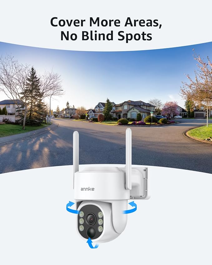 ANNKE Solar Security Camera Wireless Outdoor, 2.5K Dome Camera - Image 5