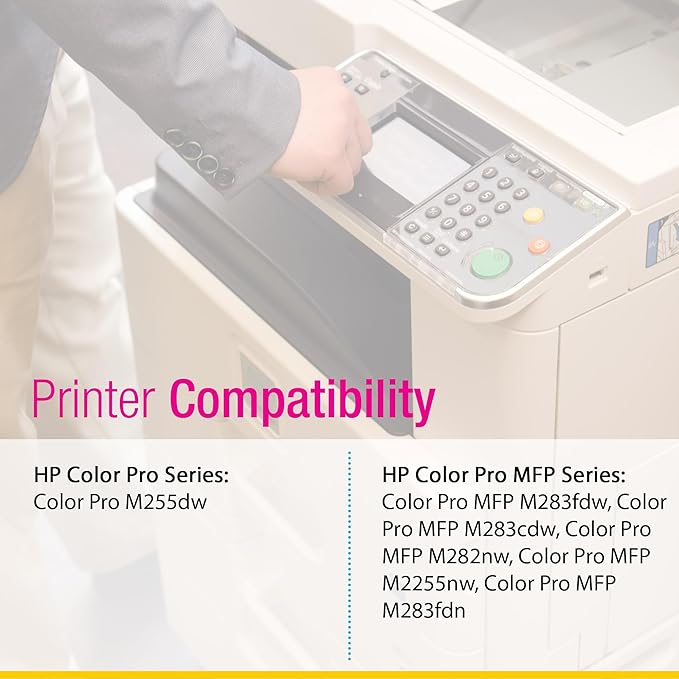 CS Replacement Compatible with HP 206X Toner Cartridge W2113X to use with Color Pro MFP M283cdw M282nw M2255nw M283fdn (Magenta, 1-Pack)