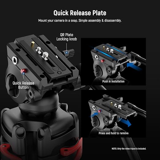 NEEWER Basic 74" Video Tripod - Image 7