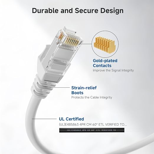 Cable Matters 10Gbps Snagless Cat 6 Ethernet Cable - 20ft - Image 4