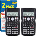 2 Pack Scientific Calculators, 2-Line Large Screen Display 240 Functions by YesBes