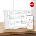 Digital Calendar, 10.1 Inch Wall Planner Electronic Calendar&Chore Chart,1080P Full HD Interactive Touchscreen Smart Touchscreen Interactive Display for Family Schedules – Wall Mount Included, Great for Organizing Your 2026 White