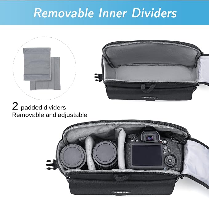 MOSISO Camera Shoulder Bag Case Crossbody Sling Purse, DSLR/SLR/Mirrorless - Image 2