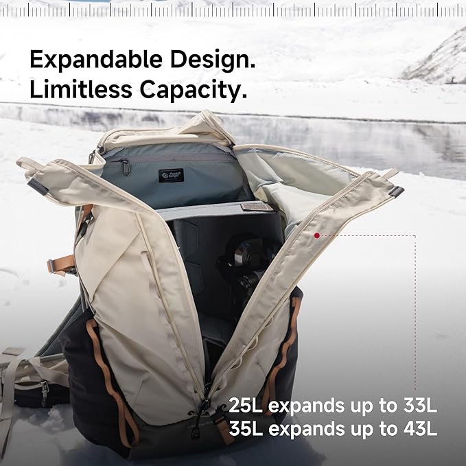 VSGO Pocket Ranger Expandable 25-33L Photography & Outdoor Backpack – - Image 4