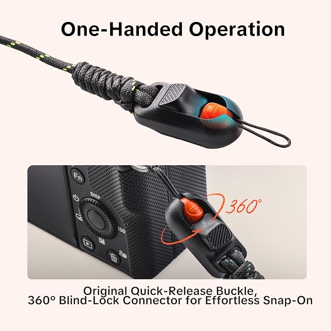 PGYTECH Camera Shoulder Strap Slim Trendy Style, Quick Release Braided Rope - Image 7