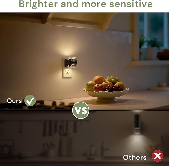 L LOHAS LED Motion Sensor Night Light, Bubble Night Lights Plug into Wall,5CCT Color Temperature Change Night-light,Dimmable Nightlights with Dusk to Dawn Sensor for Rooms Bathroom Hallway