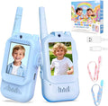 Video Walkie Talkies for Kids Toys, Birthday Gifts for Grandkids, 2 Pack HD Kids Walkie Talkies Long Range Toddler Camera Games, Parent-Child Interaction Girl Outdoor Toys