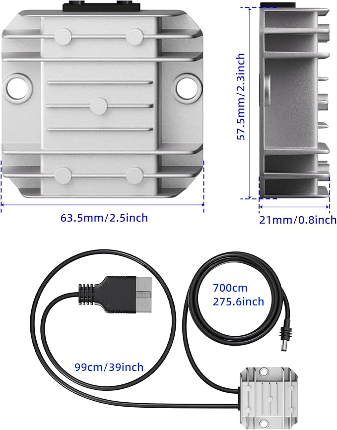 Starlink Mini Cable 50A Anderson Connector with Step Up Converter 12V to 30V, Starlink Mini Power Cable Anderson Plug 23FT/7M
