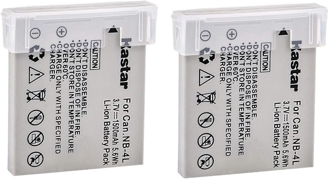 Kastar NB-4L Battery 2-Pack Replacement by Kastar