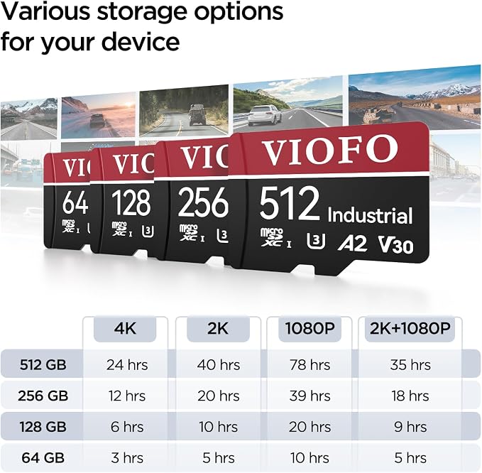 VIOFO 64GB Industrial Grade High Endurance microSDXC Card - Image 4
