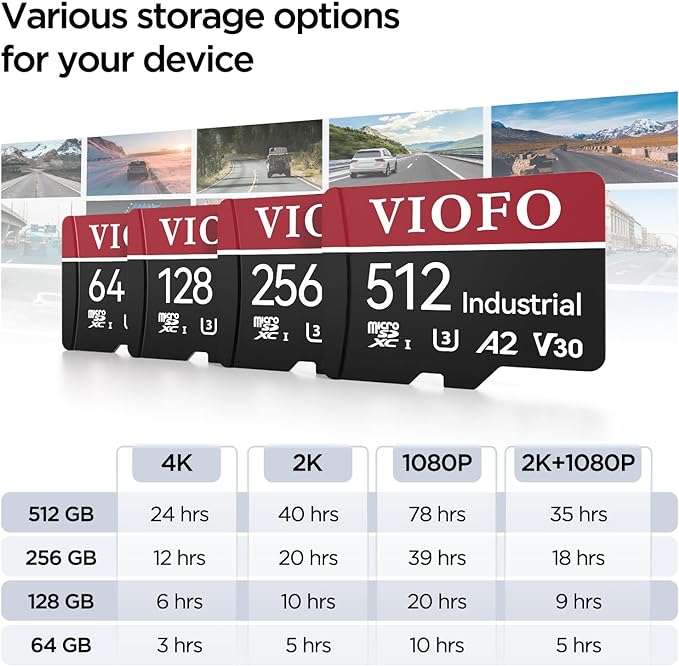 VIOFO 128GB Industrial Grade High Endurance microSDXC Card - Image 4