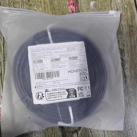 HONENCN 18 Gauge 2 Conductor Electrical Wire, 18 AWG 0.82mm Wire PVC Cord, 12V/24V DC Low Voltage/Copper-clad Aluminum(CCA)Flexible/2 Wire for Automotive LED Strips Lamp Lighting Marine (9.2M/30FT)