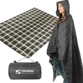 DUKUSEEK Waterproof Stadium Blanket, Hooded Outdoor Blankets Waterproof by DUKUSEEK