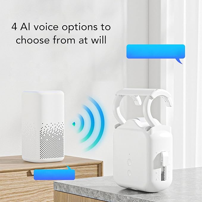 ciciglow Automatic Curtain Opener, Solar Powered Curtain Robot Motor with APP Timed Smart Remote Control, Voice Assistant Integration for Home