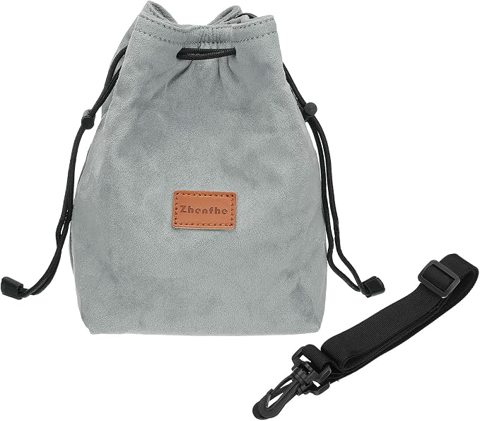 Patikil XL Drawstring Lens Case Flannel Camera Handbag by PATIKIL