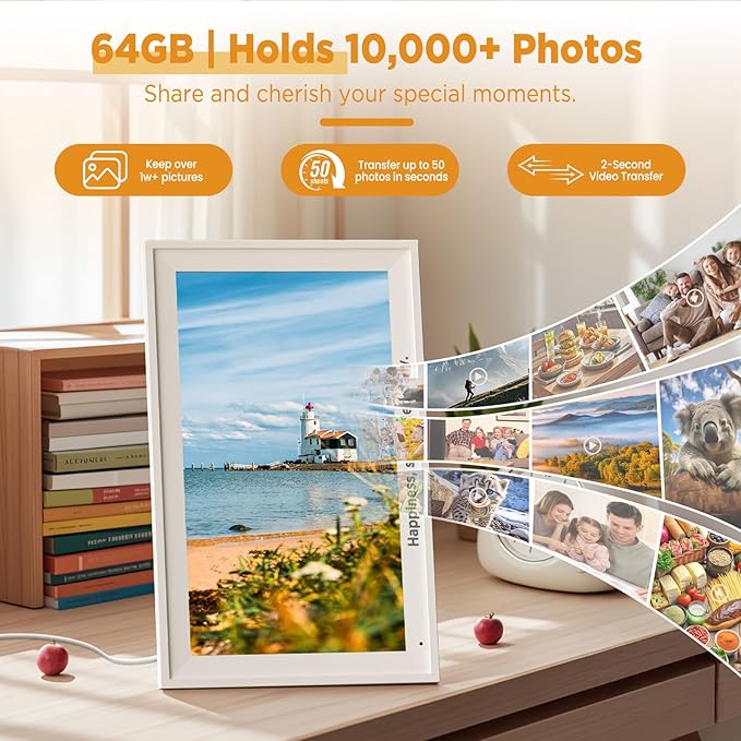 Callsky-Tech 15.6 Inch Digital Calendar - Full HD IPS Smart Touchscreen Family Planner with Octa Core & 64GB, offering an Anti-Glare Electronic Calendar, Chore Chart, and Multi-Sync—Perfect Gift for Home & Family