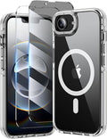 toushion 3 in 1 for iPhone 16E/17E Case Clear, Shockproof Guard Corners by Unknown