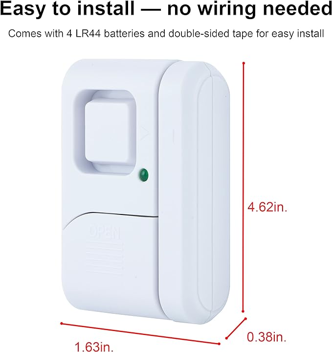 UltraPro Personal Security Window and Door Alarm, 1 Pack, DIY Protection - Image 2