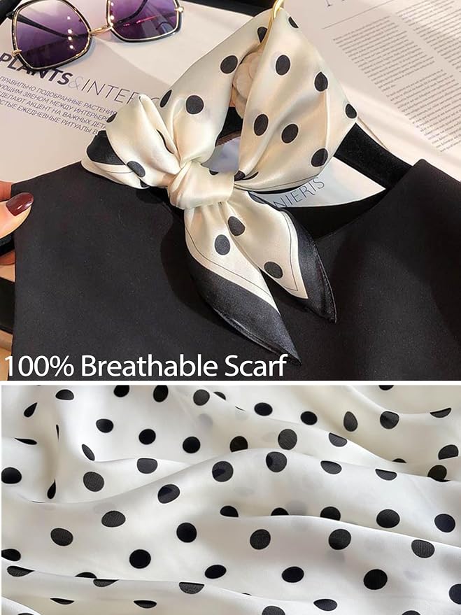 Silky Scarf for Women Lightweight Satin Bandanas Neck Hair Wrap For Sleeping - Image 3