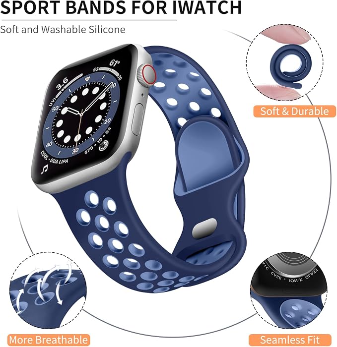 Lerobo Band Compatible with Apple Watch Band Ultra 49mm Series 11 10 46mm Ultra - Image 2