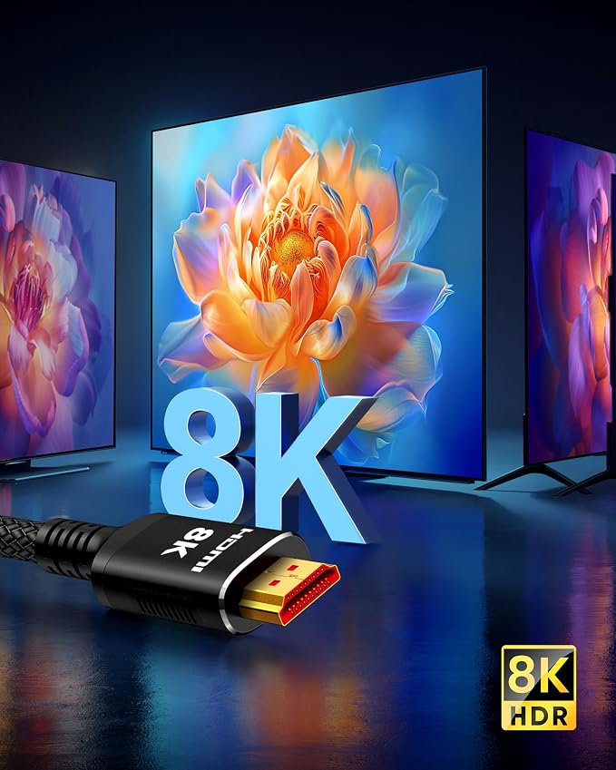 Snowkids 8K HDMI Cable 2.1 15FT 2-Pack, 48Gbps 4K Ultra High Speed Cord eARC - Image 9