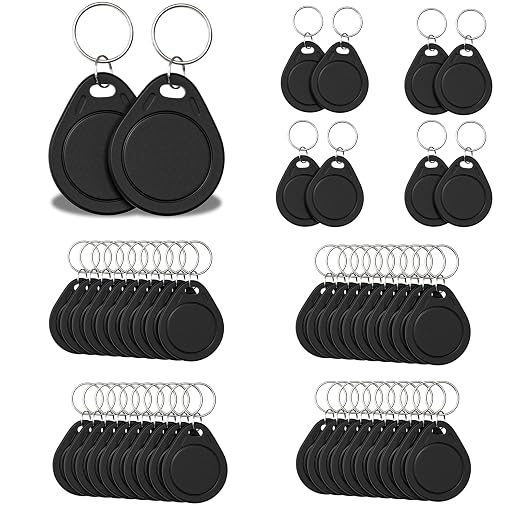 50pcs T5577 RFID Keyfobs 125kHz Writable T5577 Key Tags Proximity ID Card Token by BABIQT