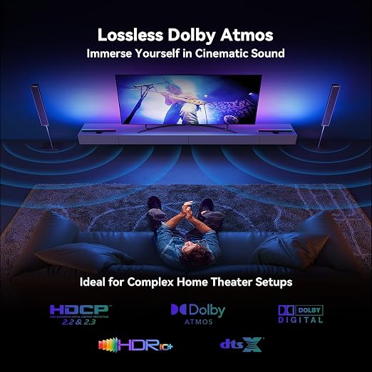 Fiber Optic HDMI Cable 150 ft 2.1 8K 48Gbps High Speed Supports 8K@60Hz 4K@120Hz - Image 6