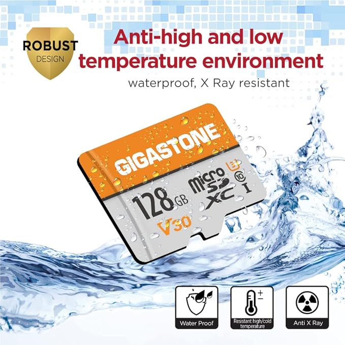 GIGASTONE 128GB Micro SD Card 10-Pack, A1 V30 4K Video Recording, Surveillance - Image 6