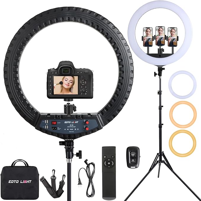21 inch LED Ring Light with Tripod Stand, Video Ring Light by EOTOLIGHT